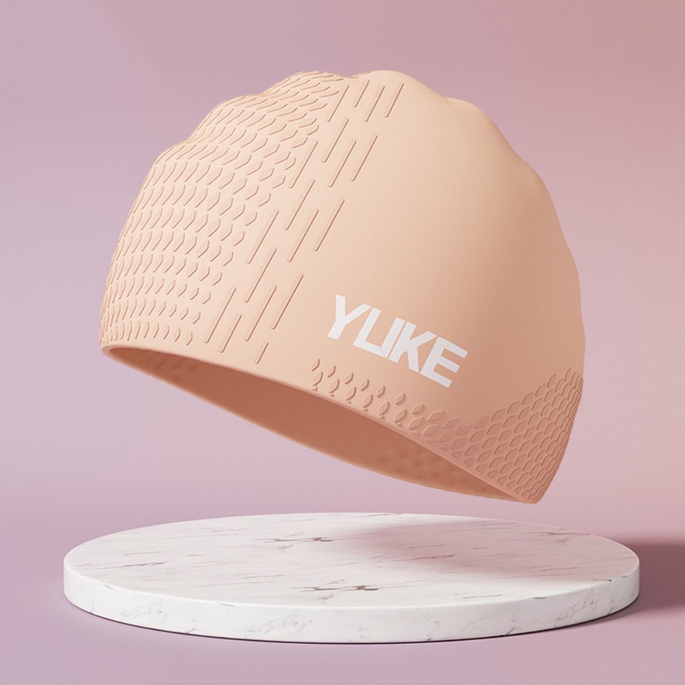 Swim Hat Silicone - Einfarbige Badekappe, elastische, leichte Silikon-Badekappe für