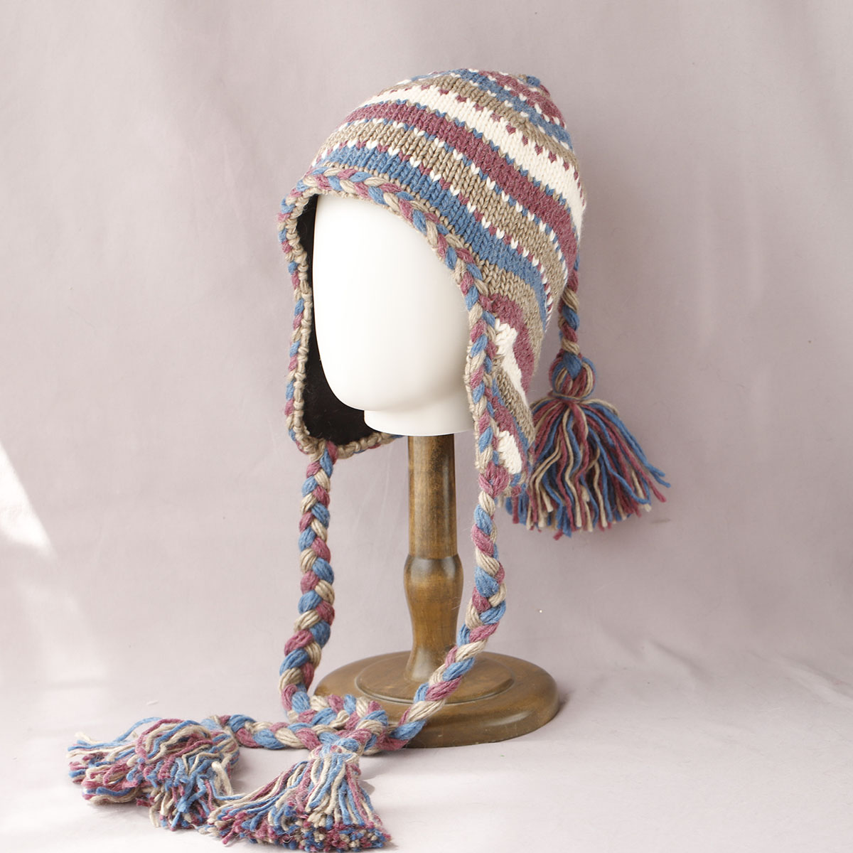 Winter Trapper Hat - Bomberbraid Hair Handhakenmütze PELZ Damen Winter