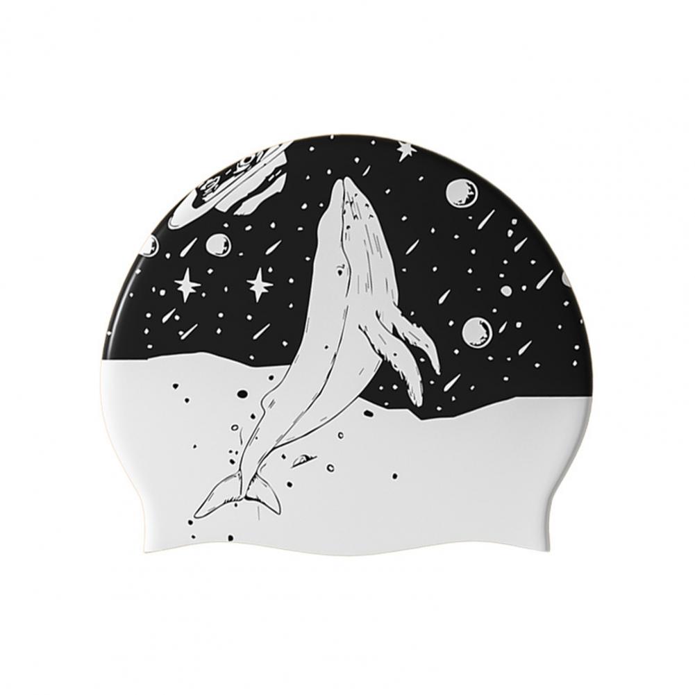 Swim Hat Silicone - Silikon-Badekappe für Damen und Herren, langes