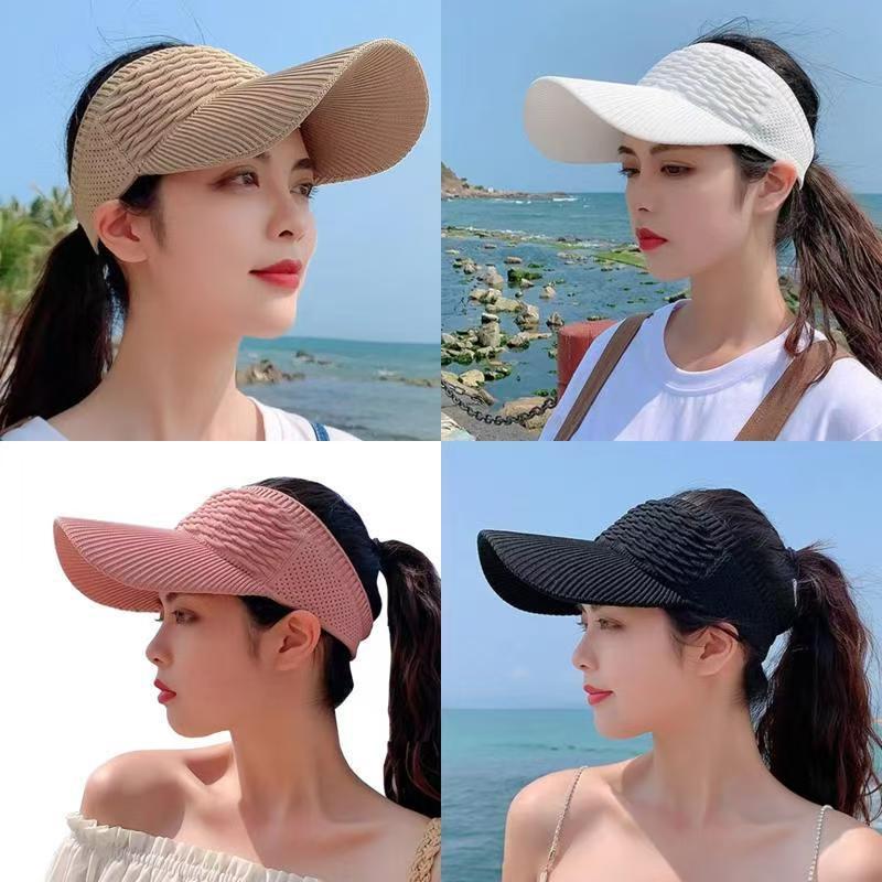 Visor Sun Hat - 1 Stück Damen Anti-UV Sonnenhüte Atmungsaktive