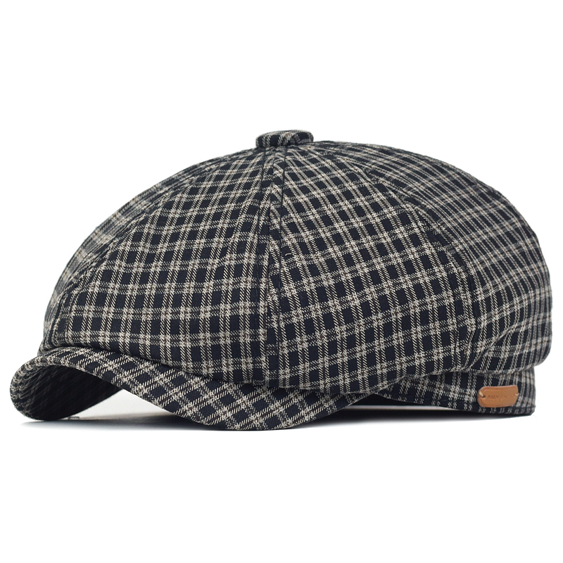 Frühling Sommer Plaid Newsboy  – Dad Hat Cotton Bewertung und Preis