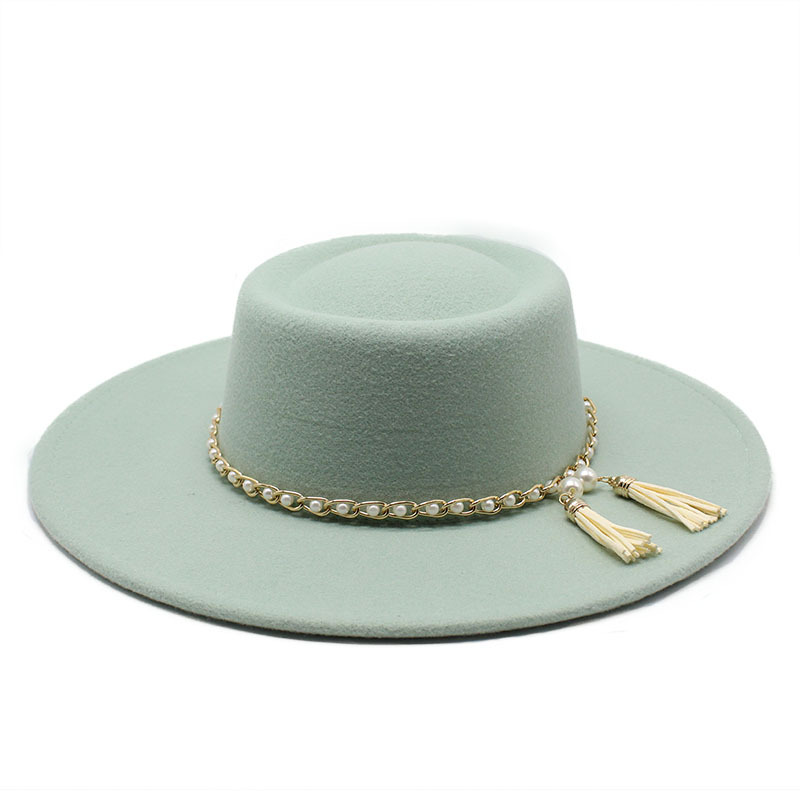 Modischer und eleganter flache – Fedora Hat Wool Bewertung und Preis